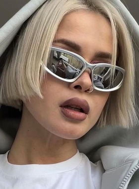 y2K辣妹网红封帆ff未来感墨镜