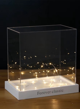 永生花亚克力装饰摆件diy手工材料包花盒礼盒器皿花艺包装盒