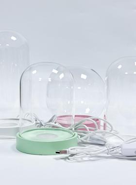 永生花玻璃罩装饰摆件