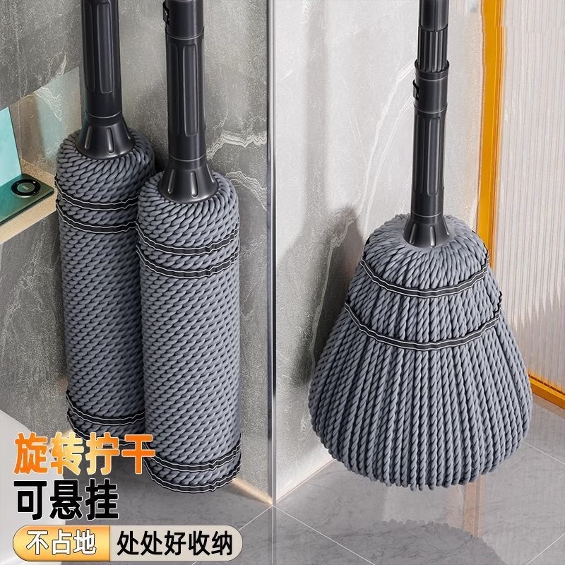 日本进口MUJIE拖把家用免手洗2025新款自拧水一拖净旋转吸水墩布