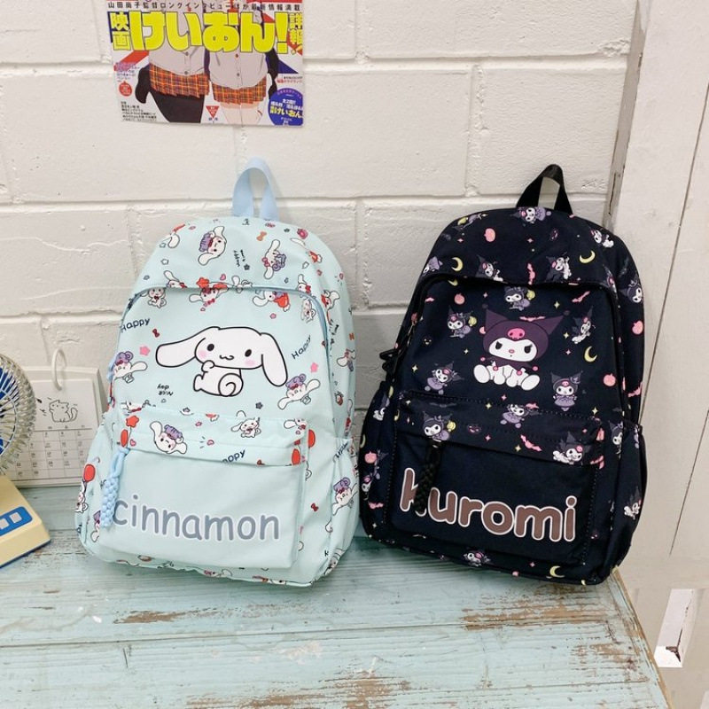 新款卡通库洛米玉桂狗包初中小学生双肩包轻便休闲旅游大容量背包