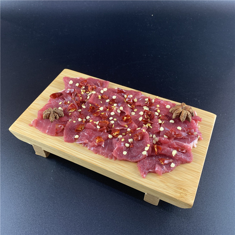 重庆麻辣牛肉火锅店餐具特色韩式烤肉店竹托盘个性烧烤店专用盘子