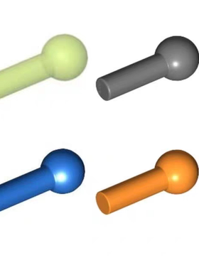 LEGO乐高 22484 67692 6mm导弹 子弹 深灰6158469 透明橙 亮绿色