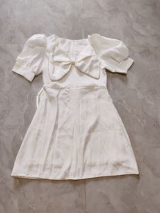 M码 重工水钻蝴蝶结连衣裙 腰围76 胸94 不退换 裙长80