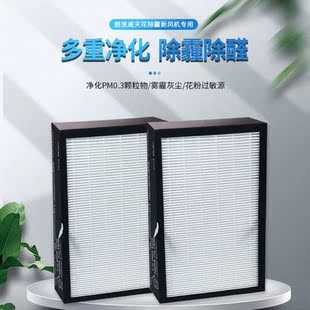 适配万科小区朗思威天花除霾新风机新风系统高效HEPA过滤网滤芯