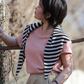 宽松简约休闲针织短袖 薄款 夏季 T恤2507 汉麻时髦T