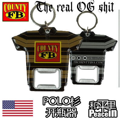 【北京现货】FB County 西海岸 POLO杉 开瓶器 HIPHOP 钥匙链