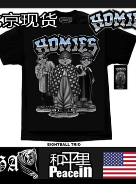 【北京现货】DGA chicano西海岸tee HOMIES 官方正版 有吊牌bully