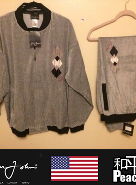 【北京现货】Seanjohn Sean john运动套装运动服灰色细绒面料泰产