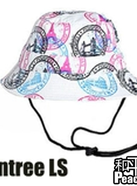 【北京現貨】ENTREE LS美国街牌蒸汽波复古3D红蓝迷幻 白色渔夫帽