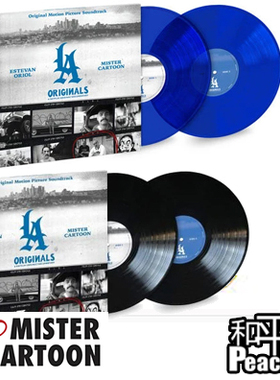 【北京现货】Mister Cartoon LA Originals 蓝色透明黑胶装饰品