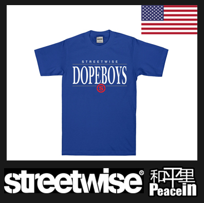 【北京现货】2021 STREETWISE TEE T恤  宝蓝色DOPE BOY 匪帮短袖