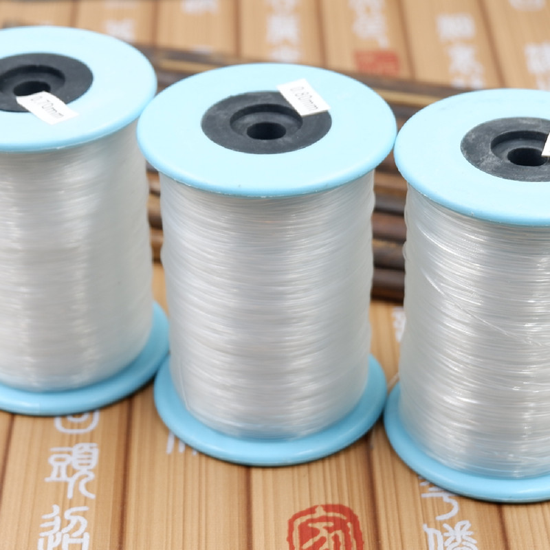 无弹力透明鱼线串珠戒指缠绕编织线大卷水晶线编戒指的尼龙鱼丝线