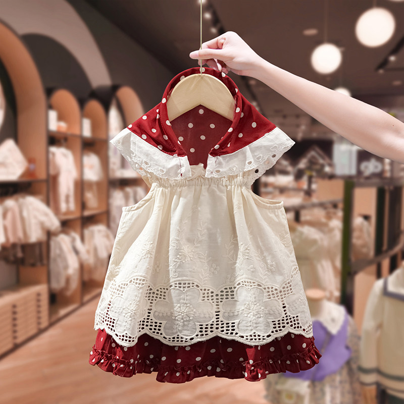 小希优品童装女童夏季套装时髦儿童洋气吊带上衣宝宝新款半身裙子