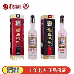 天津津酒帝王风范700ml浓香型商务白酒礼盒装特价纯粮酿造礼品酒