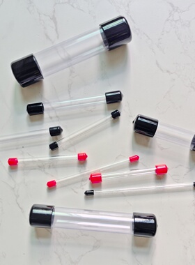透明塑料管硬管圆管带盖包装管防尘透明筒直径10mm20mm30mm定做