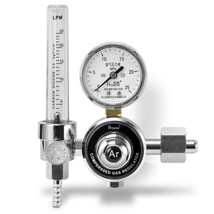 氩气减压阀YQAR 731L节能流量计减压器钢瓶压力表氩弧焊机