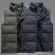 厚坎肩立领爸爸装 羽绒马甲中老年加大码 宽松背心男外套潮 男士 新款