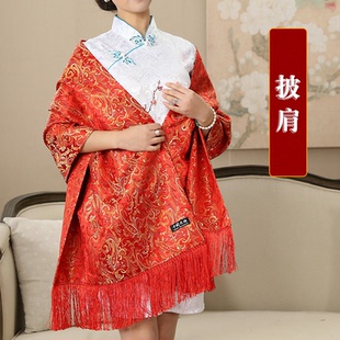 蜀锦工艺中国风特色四川成都披肩刺绣纪念小礼品送外国人伴手礼物