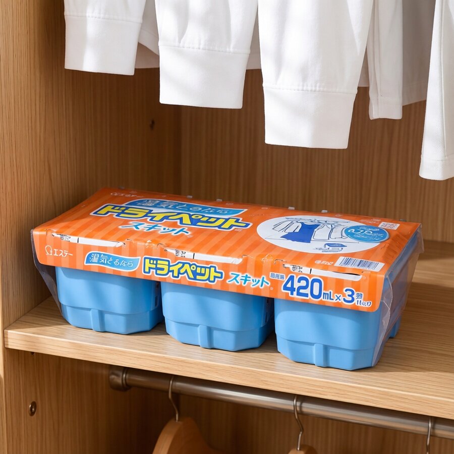 鸡仔牌 香港进口强力吸湿盒420ml*3家用厨房卧室浴室除湿家用品版