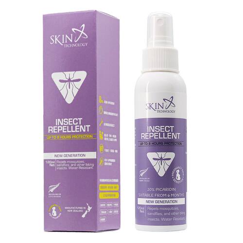 SKIN TECHNOLOGY 基孔肯雅热120毫升花香驱蚊喷雾8小时持久保护版