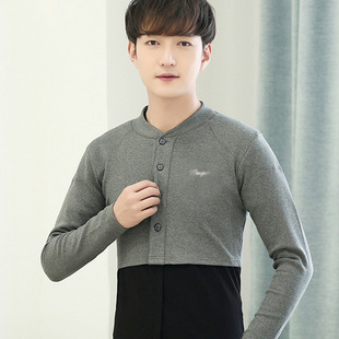 护肩男颈椎保暖睡觉防寒中老年男士 纯棉薄款 空调护肩膀坎肩 款 四季