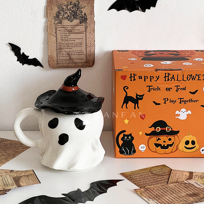 万圣节幽灵马克杯情侣水杯