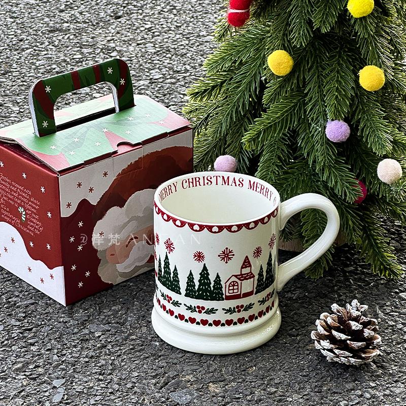 岸梵圣诞礼物陶瓷马克杯