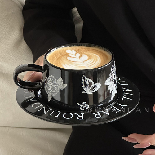 瑰意琦行咖啡杯碟套装陶瓷