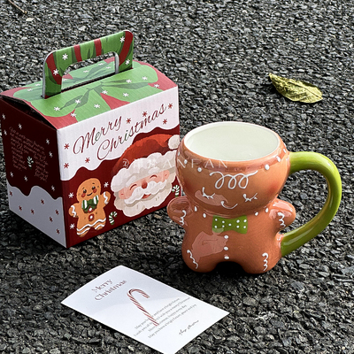 圣诞姜饼人马克杯情侣款
