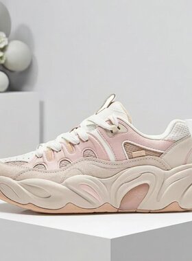 安踏朵朵鞋厚底老爹鞋女百搭休闲运动鞋122528888R