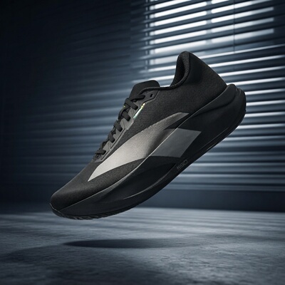 安踏二区心率男竞速减震透气跑鞋