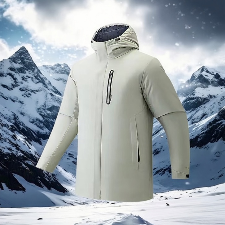 安踏速暖羽绒中长款运动羽绒服