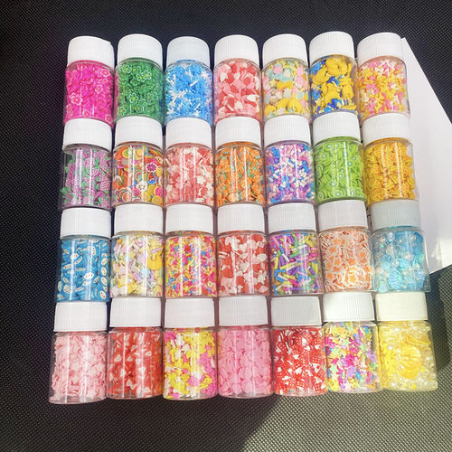 软陶水果切片爱心雪花云朵diy饰品手工美甲滴胶流沙装饰填充材料