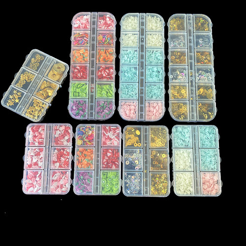 水果软陶片流麻美甲贴片