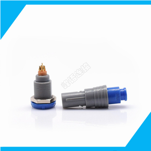 塑料小型0P23PIN4芯56针7P插头插座航空插接件监护仪蓝连接线端口