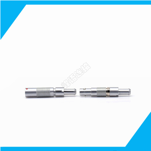 金属00B2芯3pin4针5孔公头母座悬空浮动对接快速插拔FGGPHG连接器