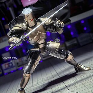 中世纪重装盔甲骑士拼装模型国产潮玩关节摆件星迪加模型diy