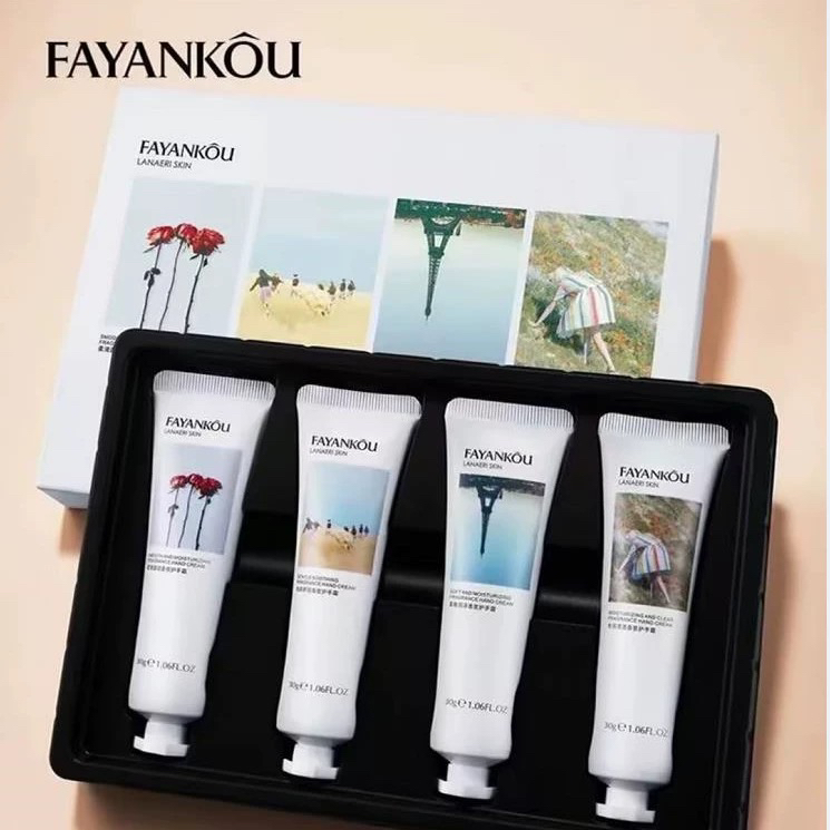 法颜蔻柔滑滋润香氛护手霜组合4种香型润而不腻快速吸收滋润手部