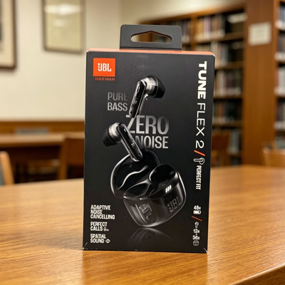 JBL TUNE FLEX2 晶噪豆2代 真无线降噪蓝牙耳机音乐游戏半入耳式