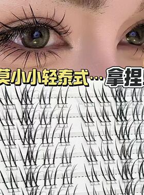 拿捏轻泰式!HERORANGE不规则泰式假睫毛免胶免卸分段式粘胶十排