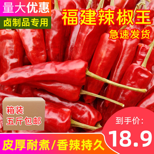 福建辣椒王古田超辣香辣麻辣鸭脖耐煮型商用卤菜小米辣500g干辣椒
