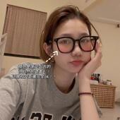 甜辣酷girl闺蜜情侣夏日落日渐变茶色腮红黑框素颜神器太阳墨镜男