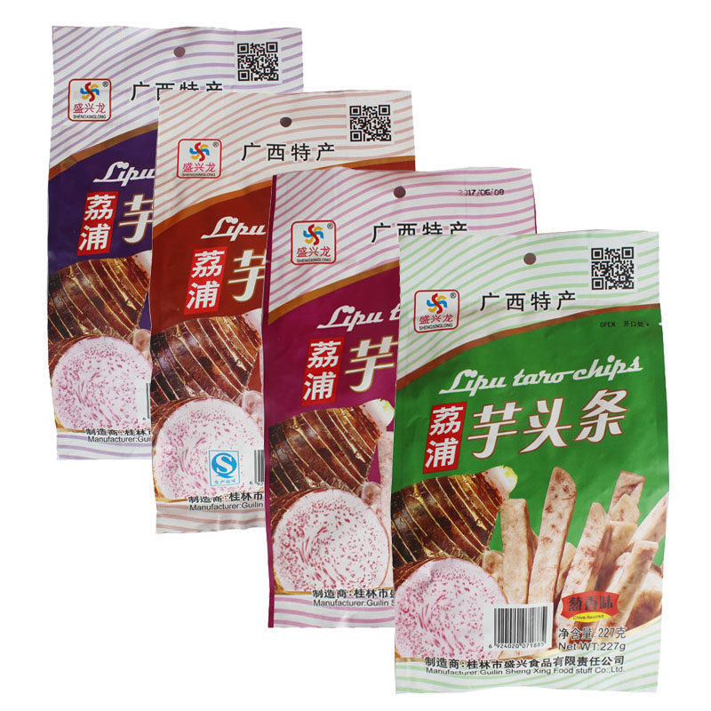 广西桂林盛兴龙荔浦芋头条227克 原味 蕃茄味 牛肉味 葱香味