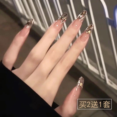 千金穿戴甲指甲贴片高级感轻奢假指甲片成品2025年秋冬新款美甲片