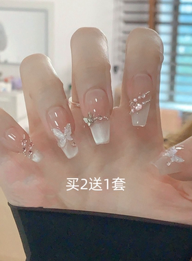 超显气质的蝴蝶结穿戴甲哦