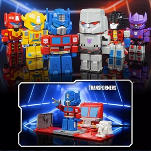 庄臣迷你世界变形金刚擎天柱大黄蜂机器人汽车模型手办送男孩玩具