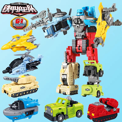 新乐新合体变形机甲铁甲护卫队