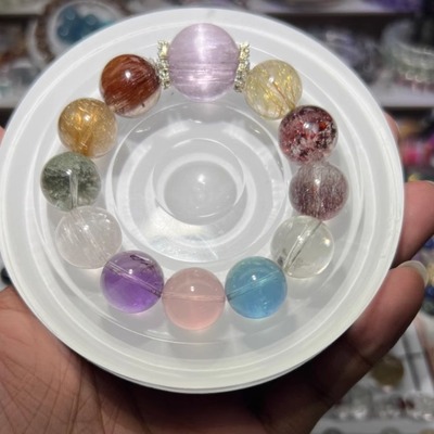 单珠金发晶钛晶紫水晶紫锂辉