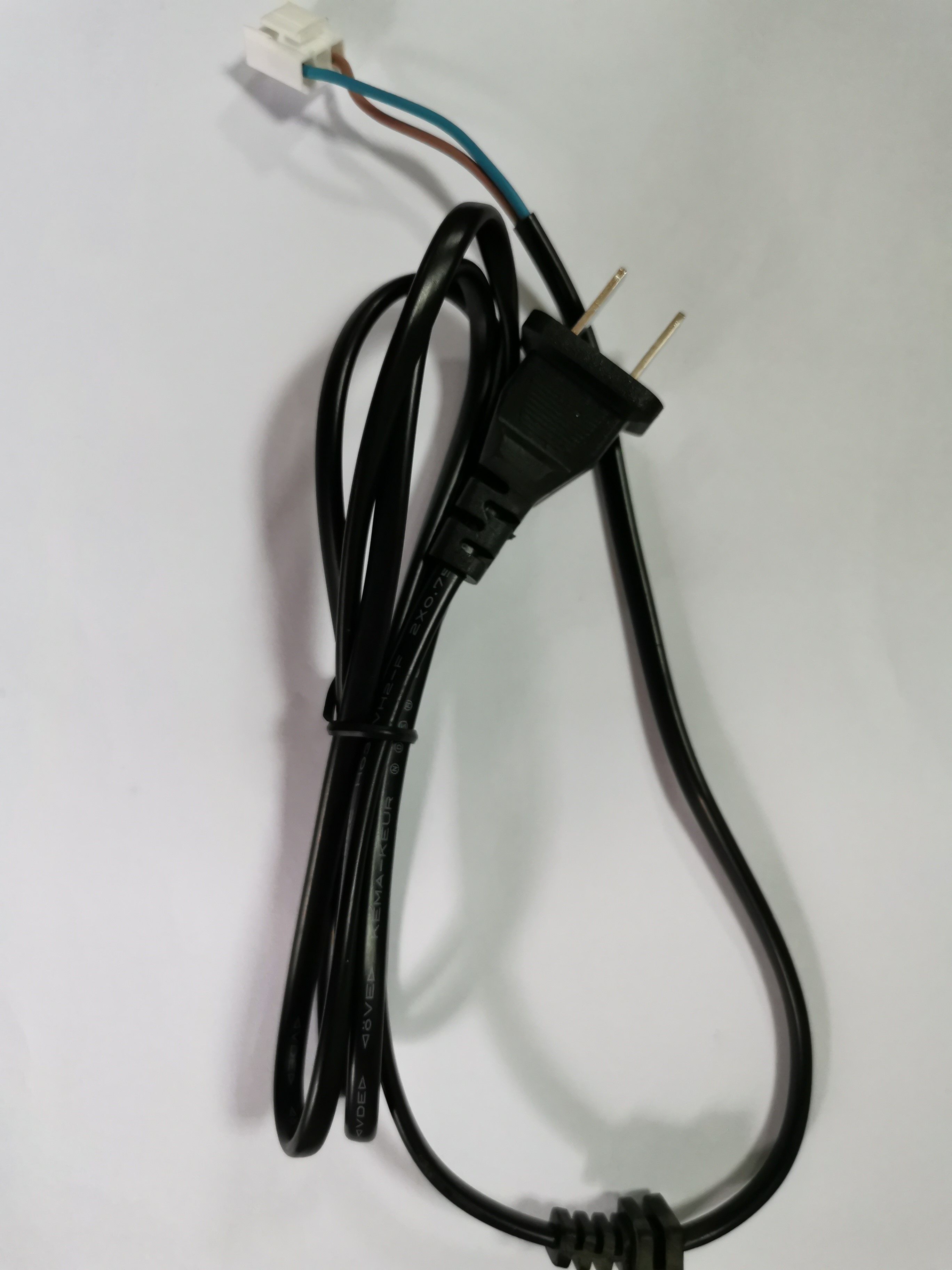 全新小尺寸液晶电视机/广告机内置电源专用两芯扁插电源线